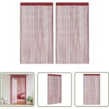  The Living Store Zavese iz nitk 2 kosa 140x250 cm bordo barve - Zavesa Iz Nitk, (21744236) Cene