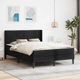  Okvir kreveta s madracem s uzglavljem Crna 120 x 190 cm Baršun | shoptok.hr