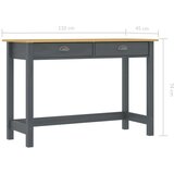  Konzolna mizica Hill z 2 predaloma siva 110x45x74 cm borovina, (20712952) | Shoptok.si