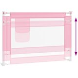  Sigurnosna ograda za dječji krevet ružičasta 90 x 25 cm tkanina | shoptok.hr