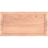 Stolna ploča svjetlosmeđa 80 x 40 x 4 cm tretirana hrastovina | shoptok.hr