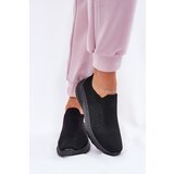 Boto Slip On Fabric Sports Shoes Women Black Minstina | Shoptok.si