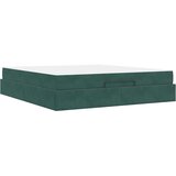  Konstrukcija postelje Temno zelena 180 x 200 cm Žamet | Shoptok.si