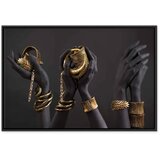  Slika - Midass Touch (1 Part) Wide 120x80 U crnom drvenom okviru | shoptok.hr