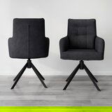 Bessagi Home Naslanjač Marietta, Črna, Vrtljiv | Shoptok.si