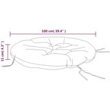  Okrugli jastuk zeleni Ø 100 x 11 cm od tkanine Oxford | shoptok.hr