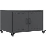 Maison Chic Klubska mizica - kavna mizica - Nizka mizica antracit 68x50x43,5 cm jeklo, (21754200) Cene