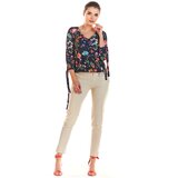 Infinite You Woman's Blouse M191 Navy Blue Flowers Cijene
