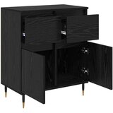  Kreveta Crni hrast 60 x 35 x 70 cm Obrađeno drvo i čelik | shoptok.hr
