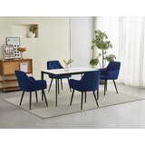 JORK stolica - tamnoplavi baršun / crne noge x 2 | shoptok.hr