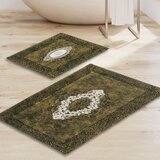  Aln_E4_817-İhracat000012 Green Bathmat Set (2 Pieces) | ePonuda.com