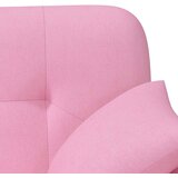  Ljubavni kauč s gumbima Ružičasta 120 x 65 x 79 cm Tkanina | Eponuda.com