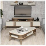 Hanah home Set TV komoda i klub stolić krem ​​boje | Eponuda.ba