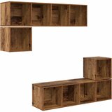  Set TV komoda Zidne 4 pcs Staro drvo Konstruirano drvo | shoptok.hr