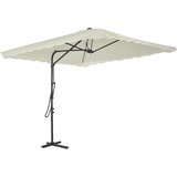 Vanjski suncobran s čeličnim stupom 250 x 250 cm boja pijeska | shoptok.hr