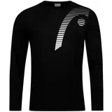 Head Men's T-Shirt Club 21 Cliff LS Black M