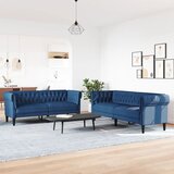  2-dijelni set sofa plavi od tkanine | shoptok.hr