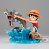Banpresto figura world zbirateljska enodelna opica d luffy vs rey del mar, (20840011) Cene