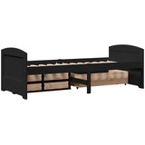  Dnevni krevet s 5 ladica bez madraca "IRUN" crni 90x200 cm | Eponuda.com