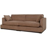 Scandic Svetlo rjava sedežna garnitura iz rebrastega žameta 236 cm Mobby – | Shoptok.si