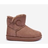 Boto Women's Padded Snow Boots With Embellishment Dark Beige Siriol | Shoptok.si