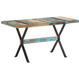  Blagovaonski stol 140 x 70 x 76 cm od masivnog obnovljenog drva | shoptok.hr