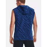 Under Armour Pjt Rck Rival Blue Patterned Hooded Sports Sweatshirt | ePonuda.com
