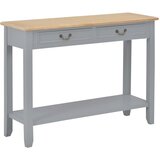 Maison Chic konzolna miza - miza ob steni siva 110x35x80 cm les, (21786625) | Shoptok.si