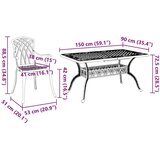  Vrtni set za objed 7 pcs Bronzana Aluminij | shoptok.hr