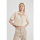 Defacto Cool Oversize Fit Short Sleeve Crop Shirt Cene