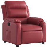 Maison Chic Naslanjač - Relax naslanjač vinsko rdeče umetno usnje, (22061382) | Shoptok.si