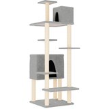  Penjalica za mačke sa stupovima za grebanje svjetlosiva 154 cm | Eponuda.com