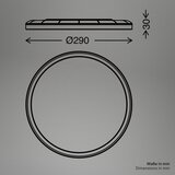 BRILO plafonjera led 18 w 2400 lm 3000 k wood o | shoptok.hr