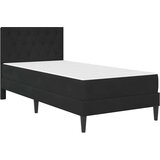  Okvir kreveta s madracem s uzglavljem Crna 80 x 200 cm Baršun | shoptok.hr