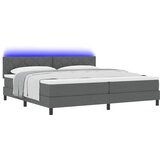  Krevet s opruga kutije Tamno siva 200 x 200 cm tkanina | shoptok.hr