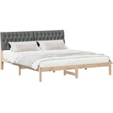  Krevetni okvir s tapiciranim uzglavljem Smeđa 180 x 200 cm | Eponuda.com