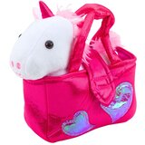  igračka jednorog u torbi 25cm - bijelo/rozi | Shoptok.si