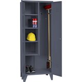 Wolf jeklena omara, omara z opornimi nogami za pripomočke, modro siva ral 7031 | Shoptok.si