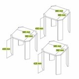 Hanah home Set stolova od tri komada Azra Travertine | Eponuda.com