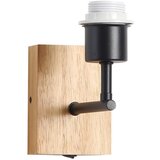 Brilagi - Zidna lampa NUBILA WOOD 1xE27/25W/230V hrast/crna | Eponuda.com