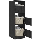  Omara za perilo Črna Orehovina 50 x 68 x 162 cm Konstruiran les, (5000162912) | Shoptok.si