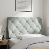  Jastuk za uzglavlje kreveta svijetlo sivi 100 cm baršun | Shoptok.si