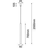  Shilo 7573 - Luster na sajli YABU 1xGU10-MR11/15W/230V bela | Eponuda.com