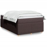 Maison Chic Box spring postelja - Vzmetna postelja z vzmetnico temno rjav 120x200 cm blago SL5355, (21902321) | Shoptok.si