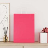  Papirnate vrećice 250 kom s ručkama ružičaste 32x17x44 cm | shoptok.hr