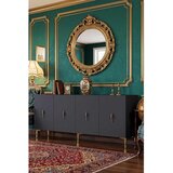 Hanah home komoda Ayshe 180, 180 cm, antracit / zlatna | Eponuda.com