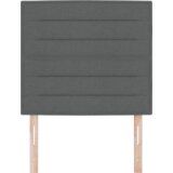 vidaXL LED vzglavnik zasnova linij temno siva 100 cm tkanina | Shoptok.si