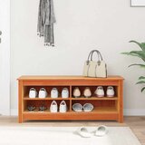  Klupa za pohranu s policom Vosak smeđa 110 x 38 x 45,5 cm | Eponuda.ba