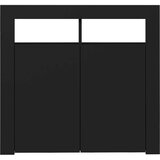 vidaXL komoda z LED lučkami črna 80x35x75 cm | Shoptok.si