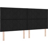 vidaXL LED Box Spring Postelja z vzmetnico Črna 200 x 200 cm blago, (5000127437) | Shoptok.si